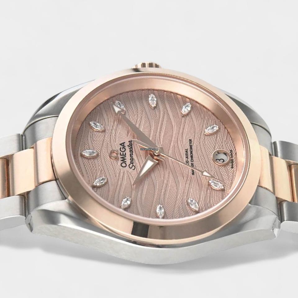 Omega Seamaster Aqua Terra Steel&Rose gold / 34 mm / Box&Papers / 220.20.34.20.59.00