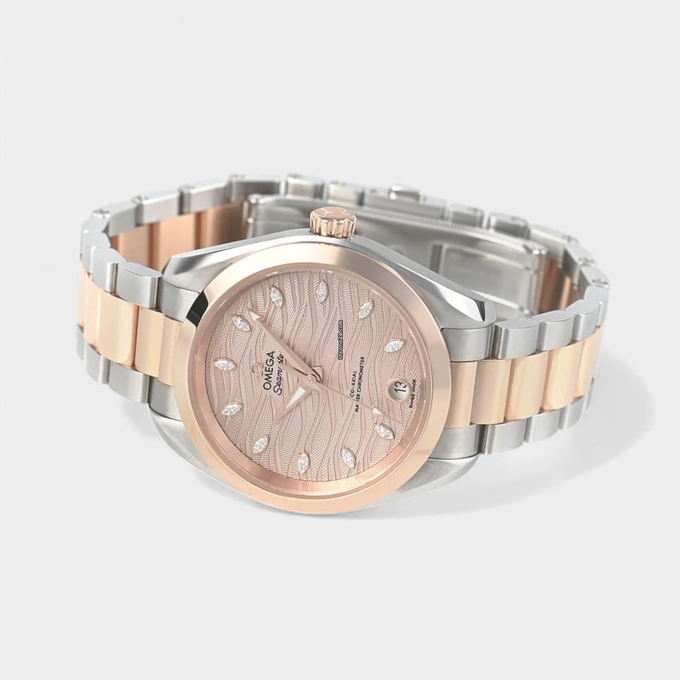 Omega Seamaster Aqua Terra Steel&Rose gold / 34 mm / Box&Papers / 220.20.34.20.59.00