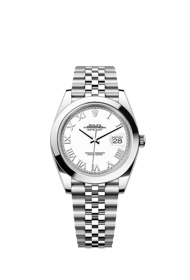 Rolex | Datejust | 126300-0016 | Steel | 41 x 48 mm | Steel | White | Automatic