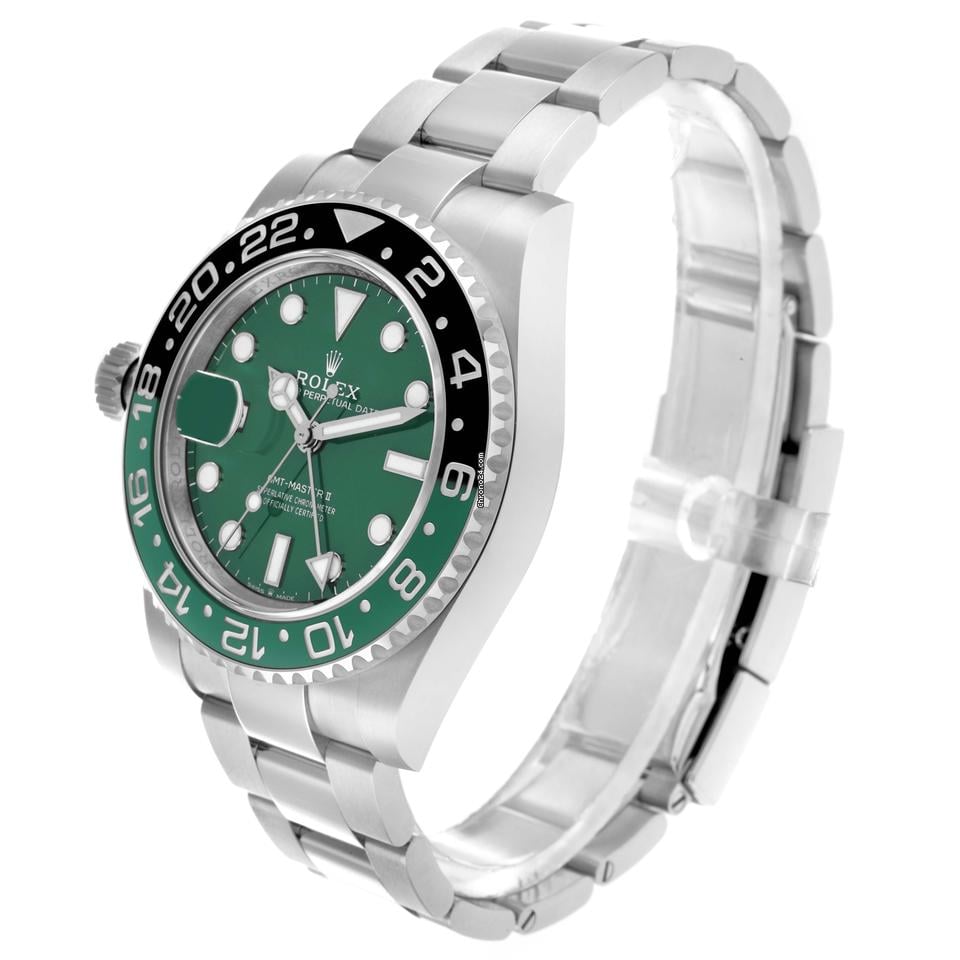 Rolex | GMT-Master II | 126729 | White gold | 40 mm | White gold | Green | Automatic