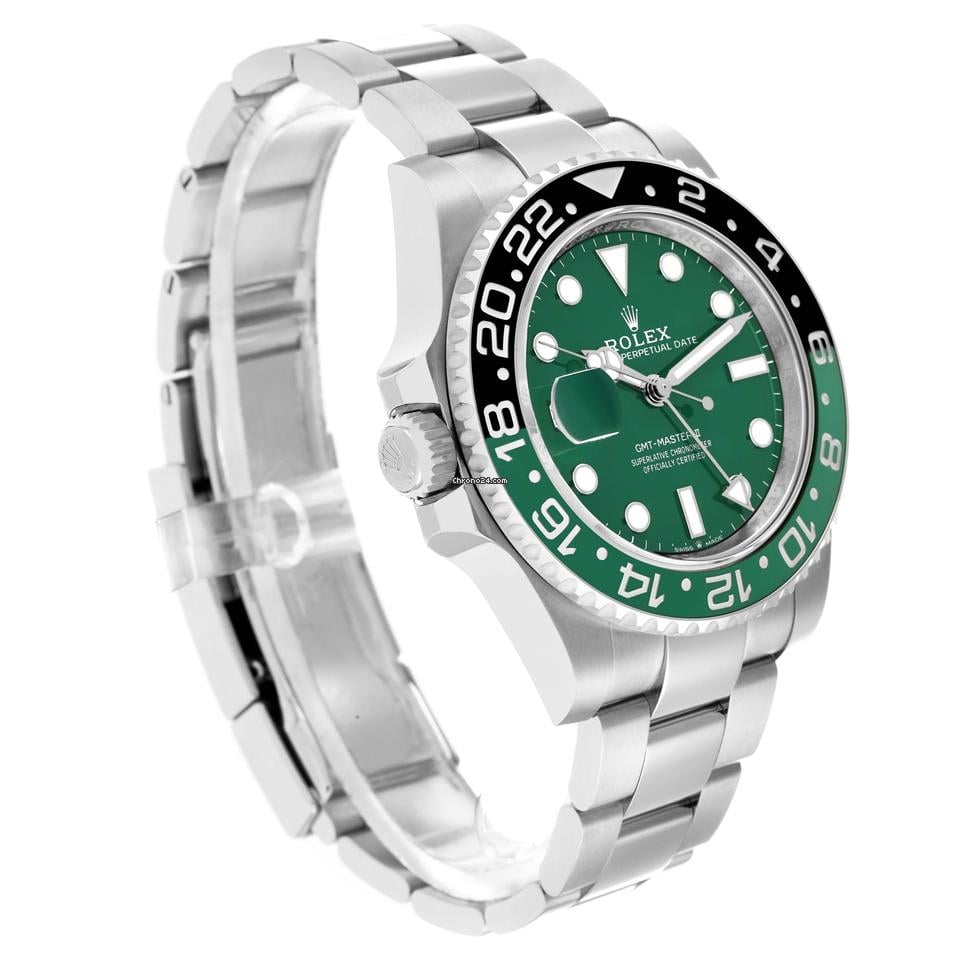 Rolex | GMT-Master II | 126729 | White gold | 40 mm | White gold | Green | Automatic