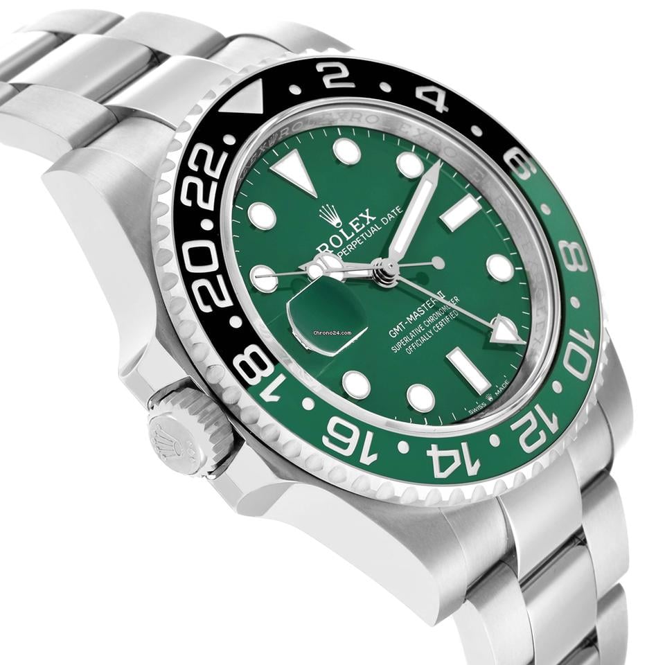Rolex | GMT-Master II | 126729 | White gold | 40 mm | White gold | Green | Automatic