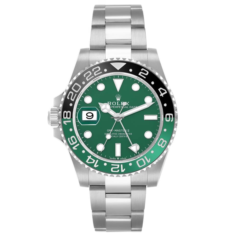 Rolex | GMT-Master II | 126729 | White gold | 40 mm | White gold | Green | Automatic