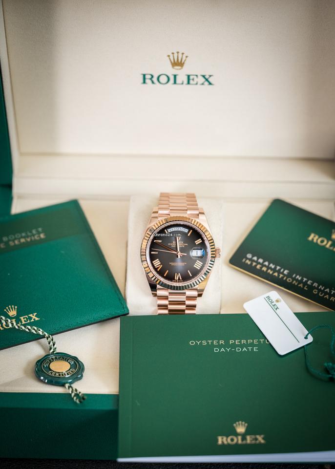 Rolex | Day-Date | Day-Date 40mm Slate Ombre Dial 228235 Rose Gold | Rose gold | 40 mm | Rose gold | Grey | Automatic