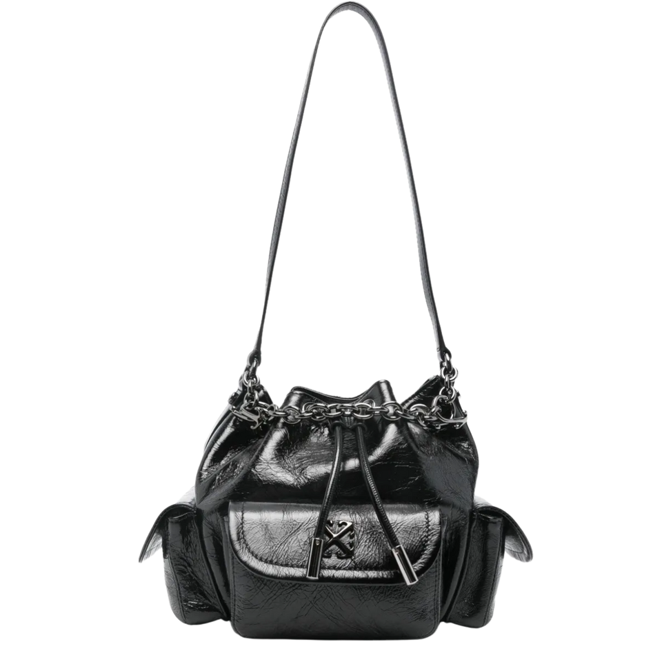 Off-White Dumbo drawstring bucket Black  bag