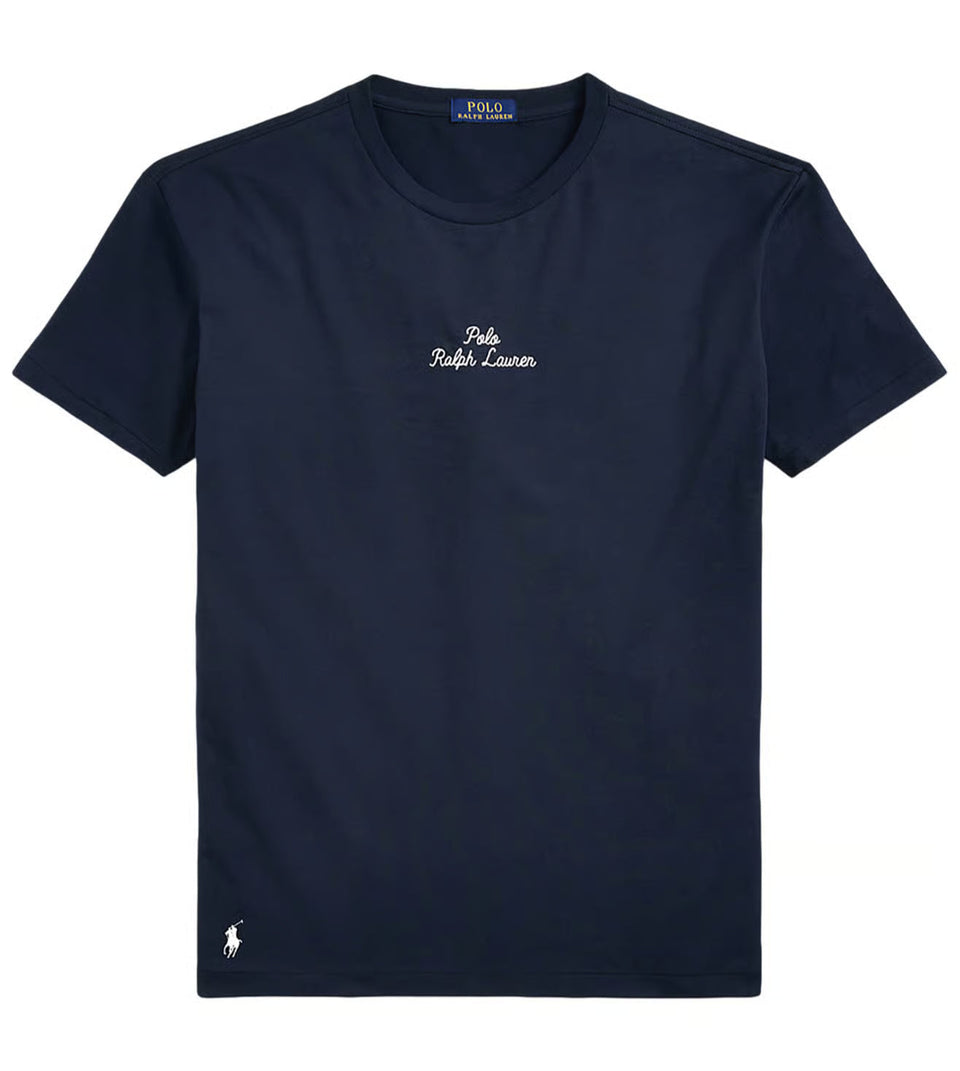 Navy Blue Logo Jersey Classic Fit Navy Blue T-Shirt