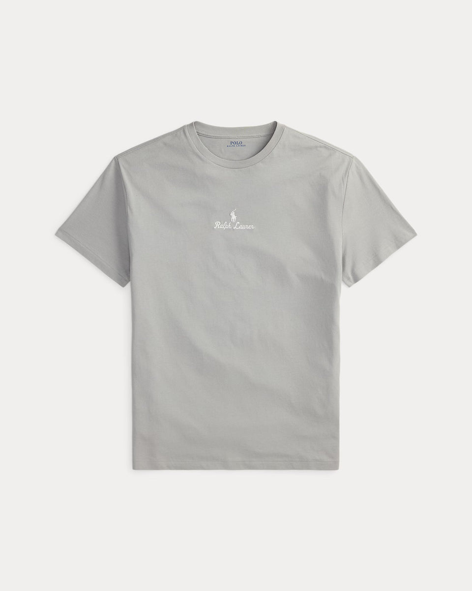 Classic Fit Logo Jersey Soft Grey T-Shirt