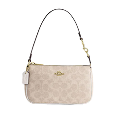 Coach Nolita 19 In Signature Canvas Signature Canvas-Gold-Sand-Chalk
