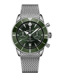 Breitling Superocean Heritage B01 Chronograph 42 - Grün Full Set Full Warranty