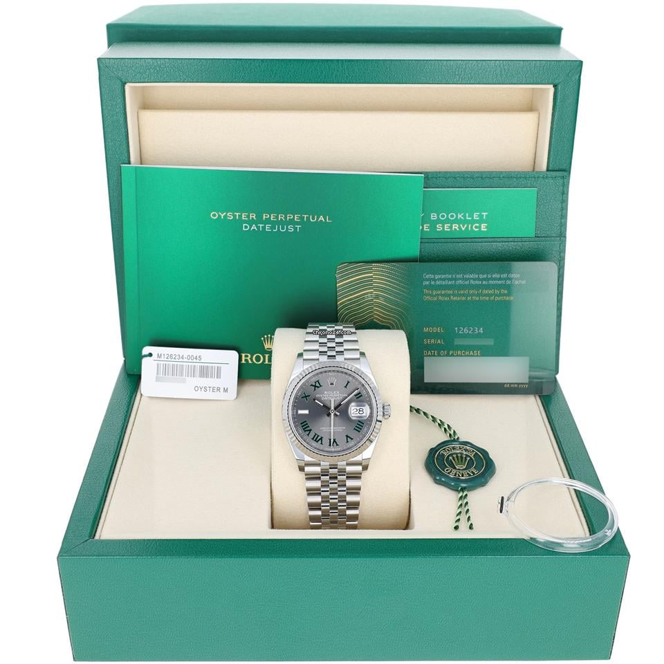 Rolex | Datejust | 126234 | Steel | 36 x 44 mm | Steel | Grey | Automatic