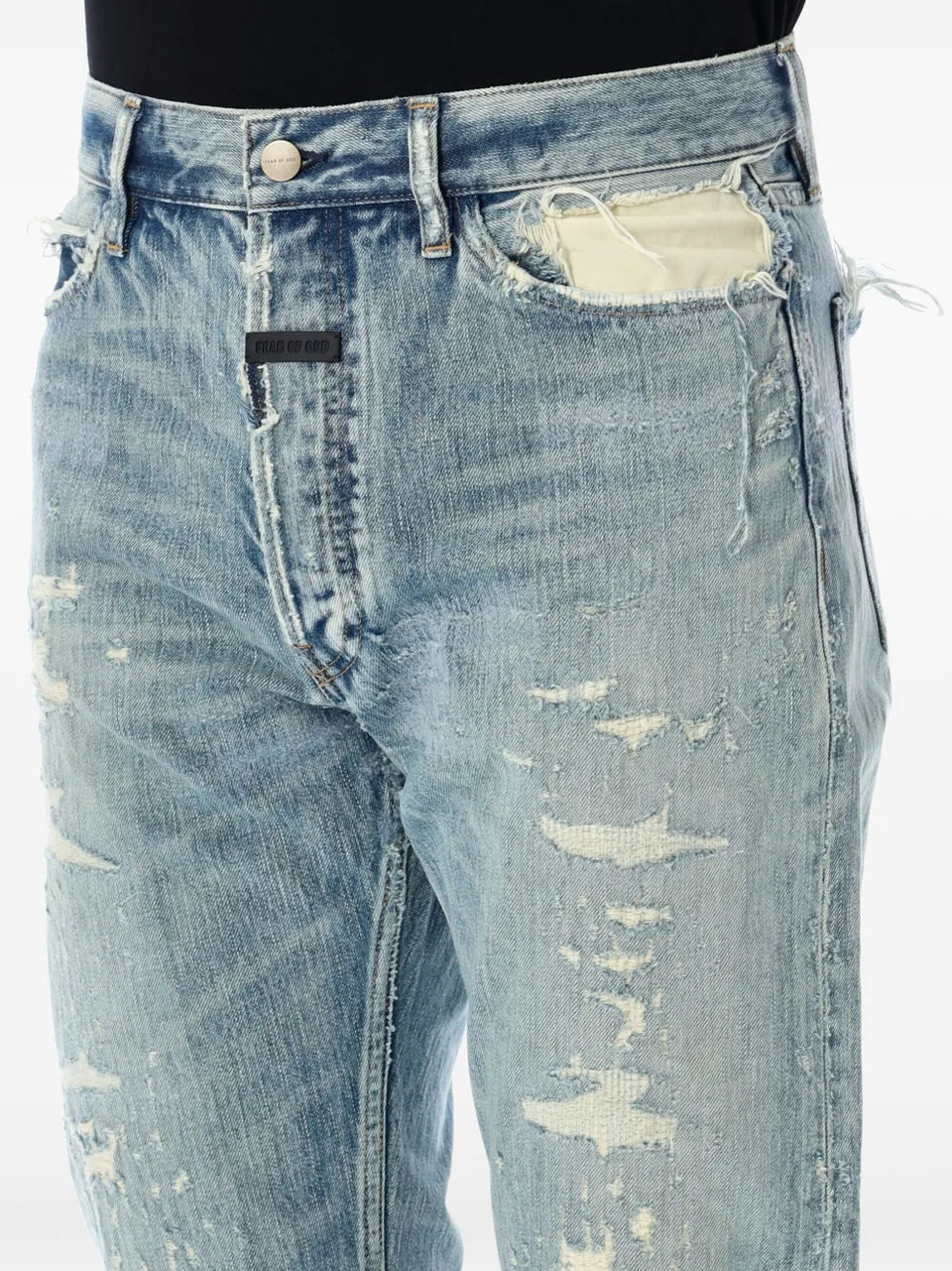 Ripped detailing jeans
