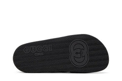 Gucci Wmns Slide Web Stripe 'Black'