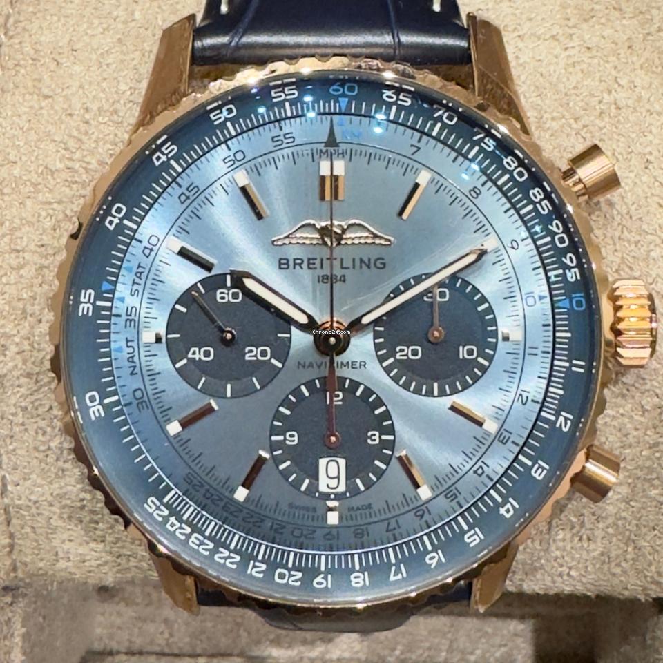 Breitling Navitimer Limited 1 of 25 18k red gold full set new! warranty 2032
