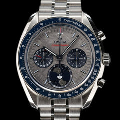 Omega Speedmaster Moonphase Meteorite Moonphase Silver Meteorite 304.30.43.52.06.001 FULL SET