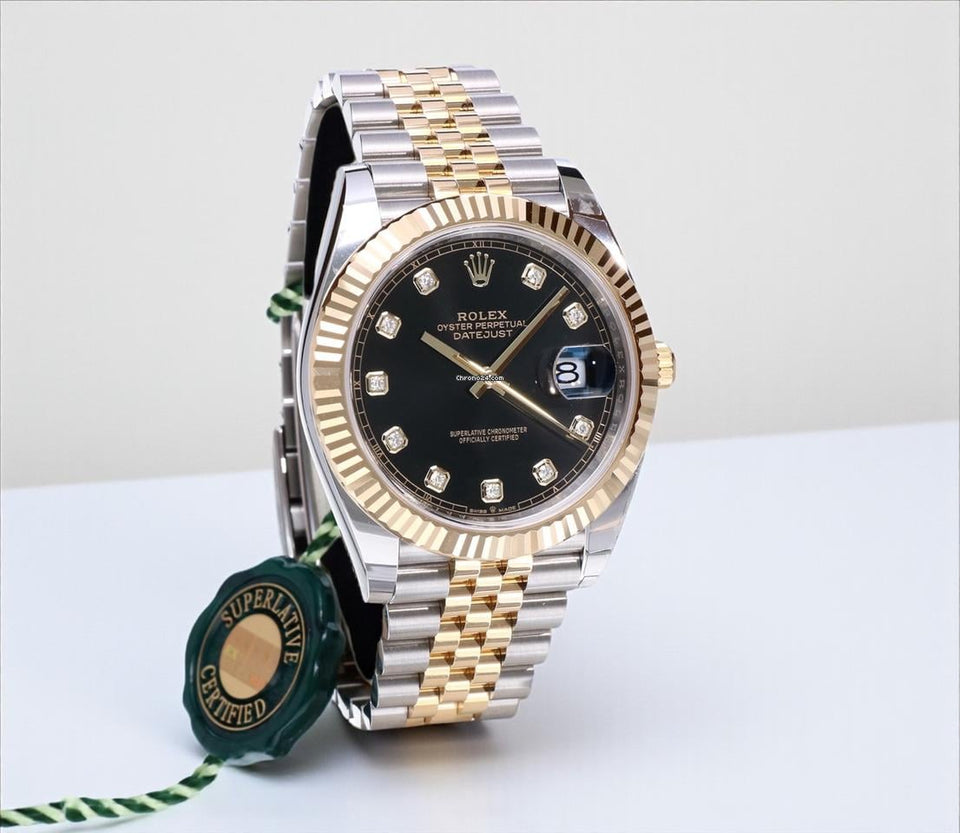 Rolex | Datejust | 126333 | Gold/Steel | 41,5 mm | Gold/Steel | Black | Automatic