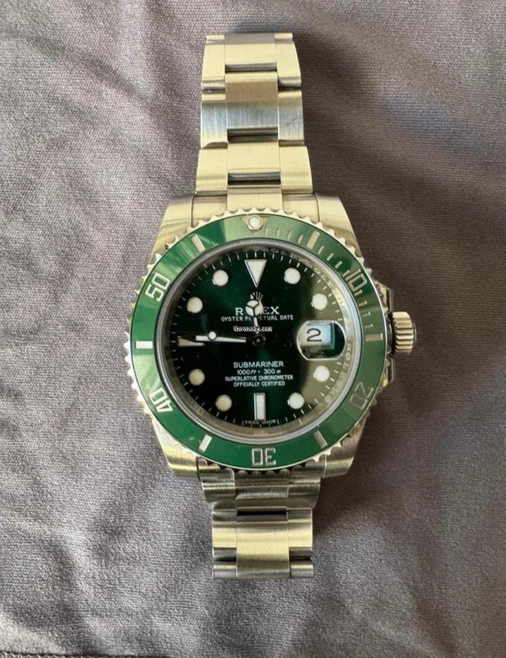 Rolex | Submariner | 116610 | Steel | 40 mm | Steel | Green | Automatic