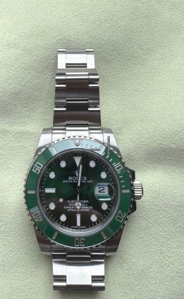 Rolex | Submariner | 116610 | Steel | 40 mm | Steel | Green | Automatic