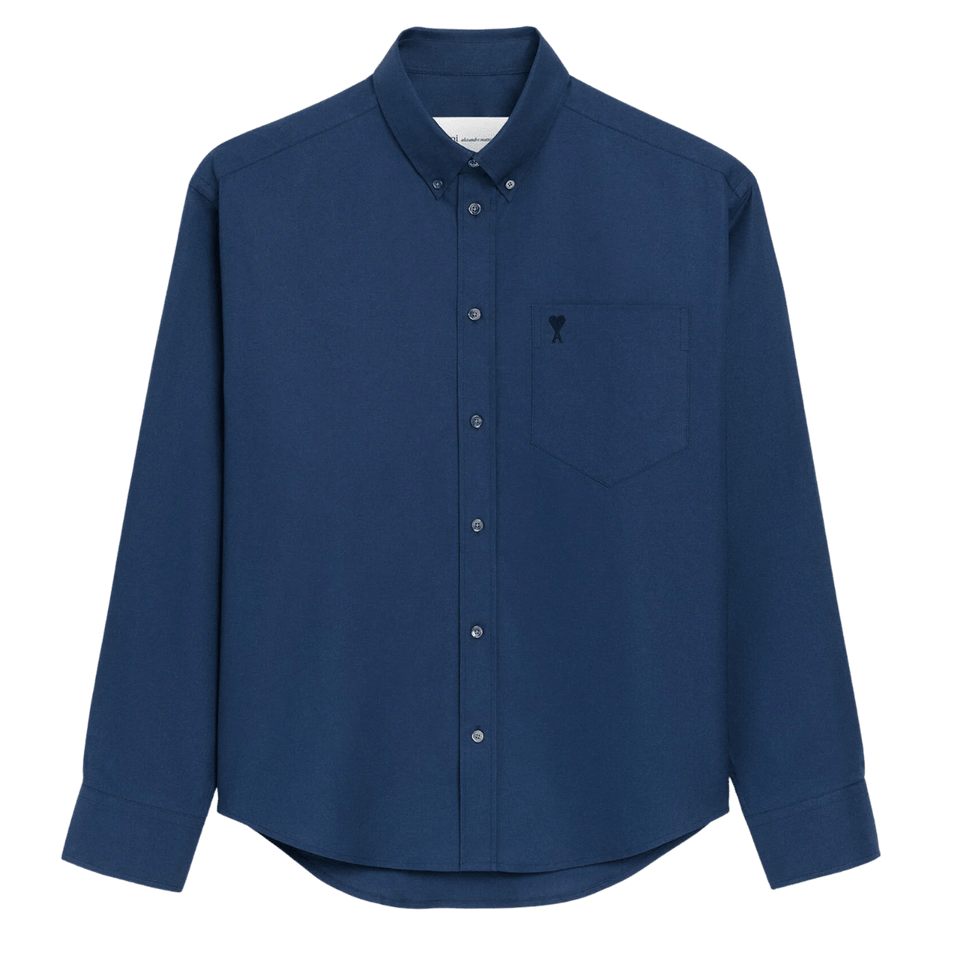 Ami Alexandre Mattiussi NAVY BLUE 'Oversize' shirt