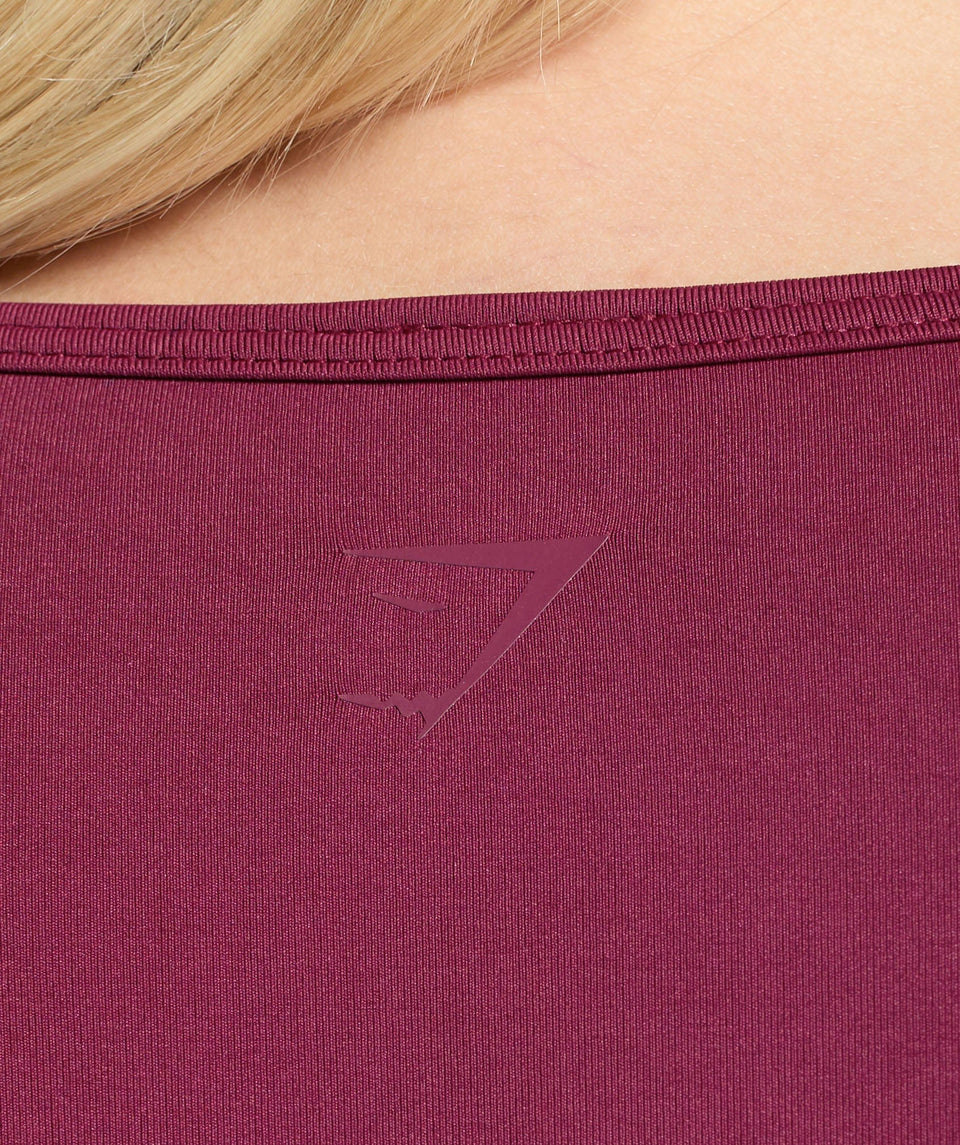 Women's Gymshark Contrast Seamless Crop Top Strong Pink