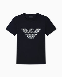 Emporio Armani T-shirt regular fit in lightweight stretch cotton jersey