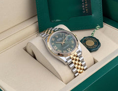 Rolex | Datejust | 126233 | Gold/Steel | 36 x 44 mm | Gold/Steel | Green | Automatic