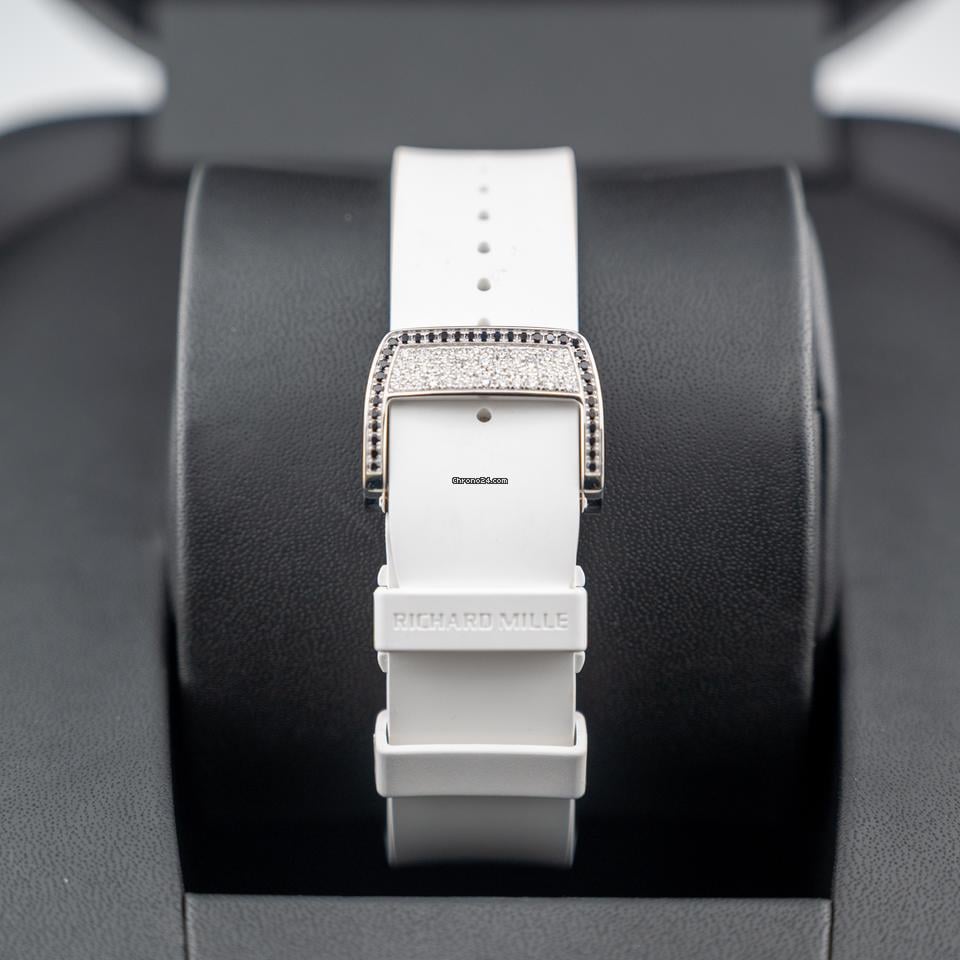 Richard Mille Automatic Winding Lifestyle Flyback Chronograph Rm72-01 White Gold with Diamond Setting