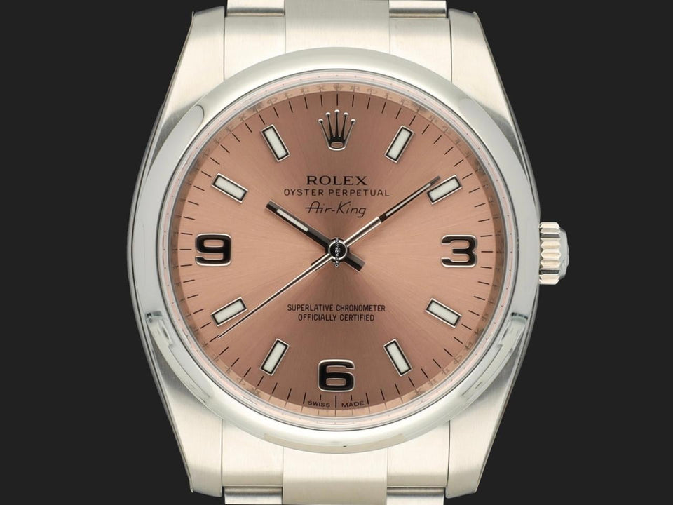 Rolex | Air King | 114200 | Steel | 34 mm | Steel | Pink | Automatic