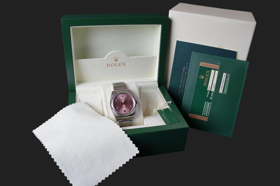 Rolex | Air King | 114200 | Steel | 34 mm | Steel | Pink | Automatic