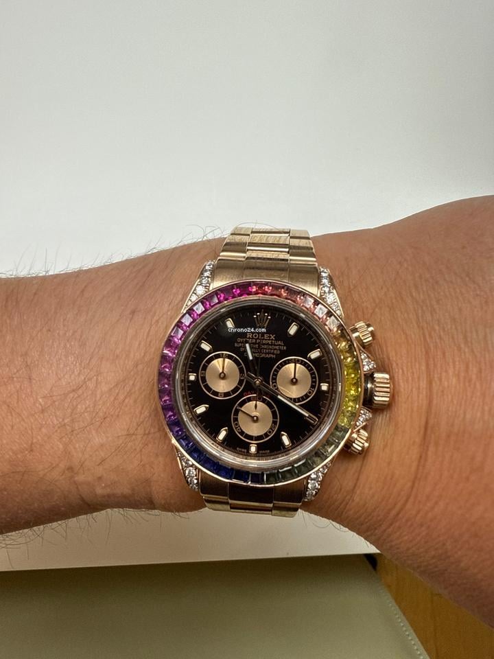 Rolex116505 116505 RAINBOW CUSTOM DIAMONDS EVEROSE