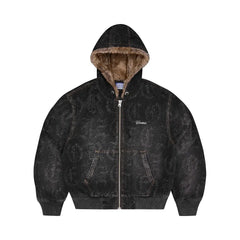 Corteiz Old English Denim Work Jacket Black Wash