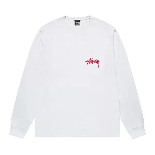 Stussy Beat Crazy Long-Sleeve Tee 'White'