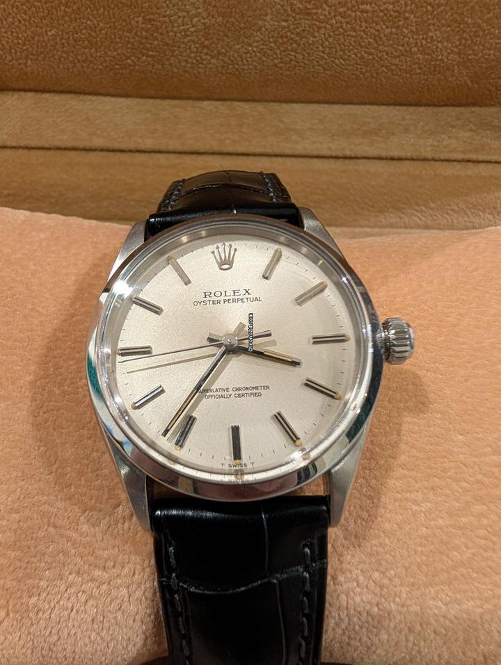 Rolex | Oyster Perpetual | 1003 | 34 x 39 mm | Alligator skin | Automatic