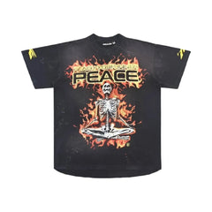 Hellstar Inner Peace Skeleton T-Shirt Black
