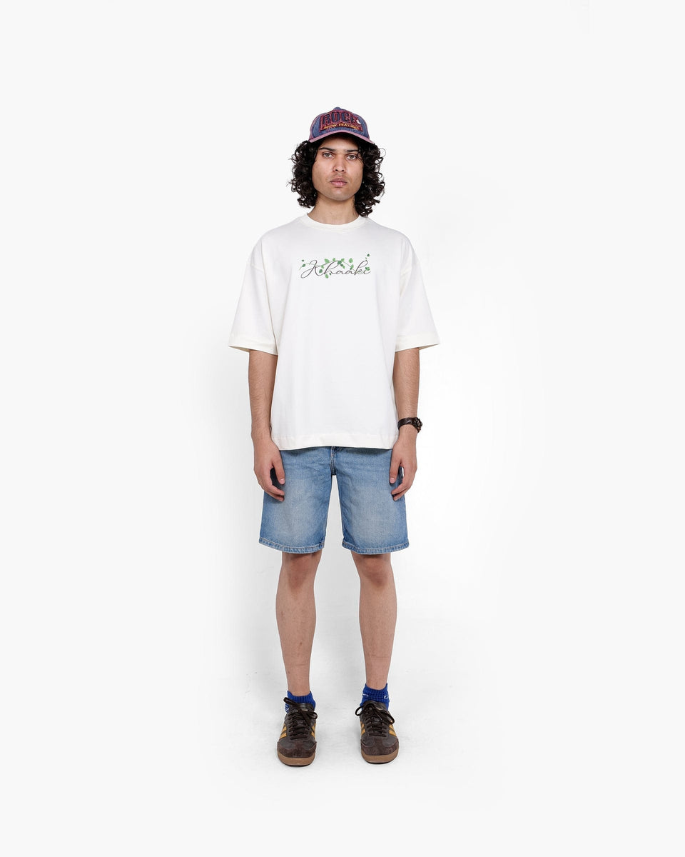 YOLO Branch Tee - Off White Oversized T-Shirt