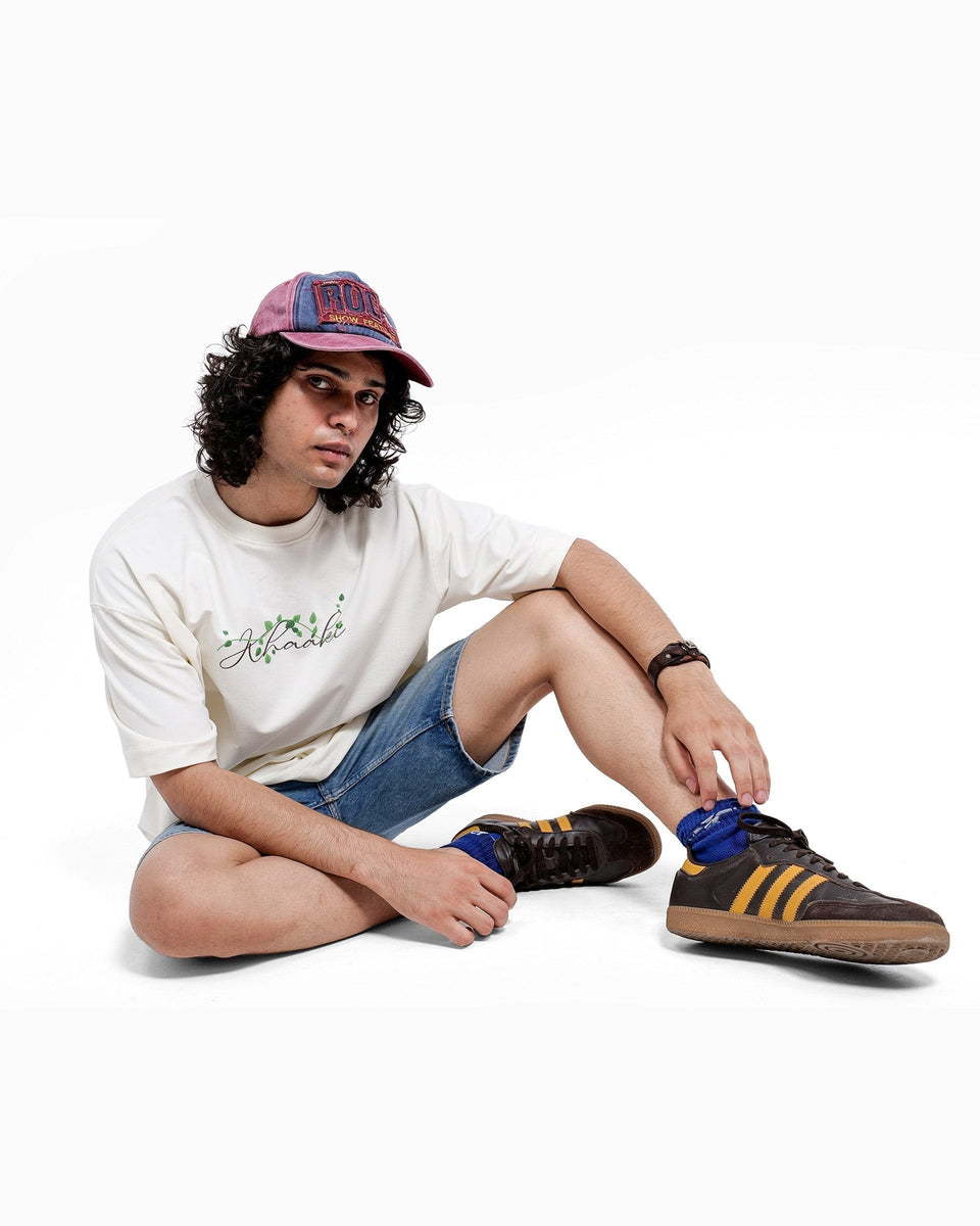 YOLO Branch Tee - Off White Oversized T-Shirt