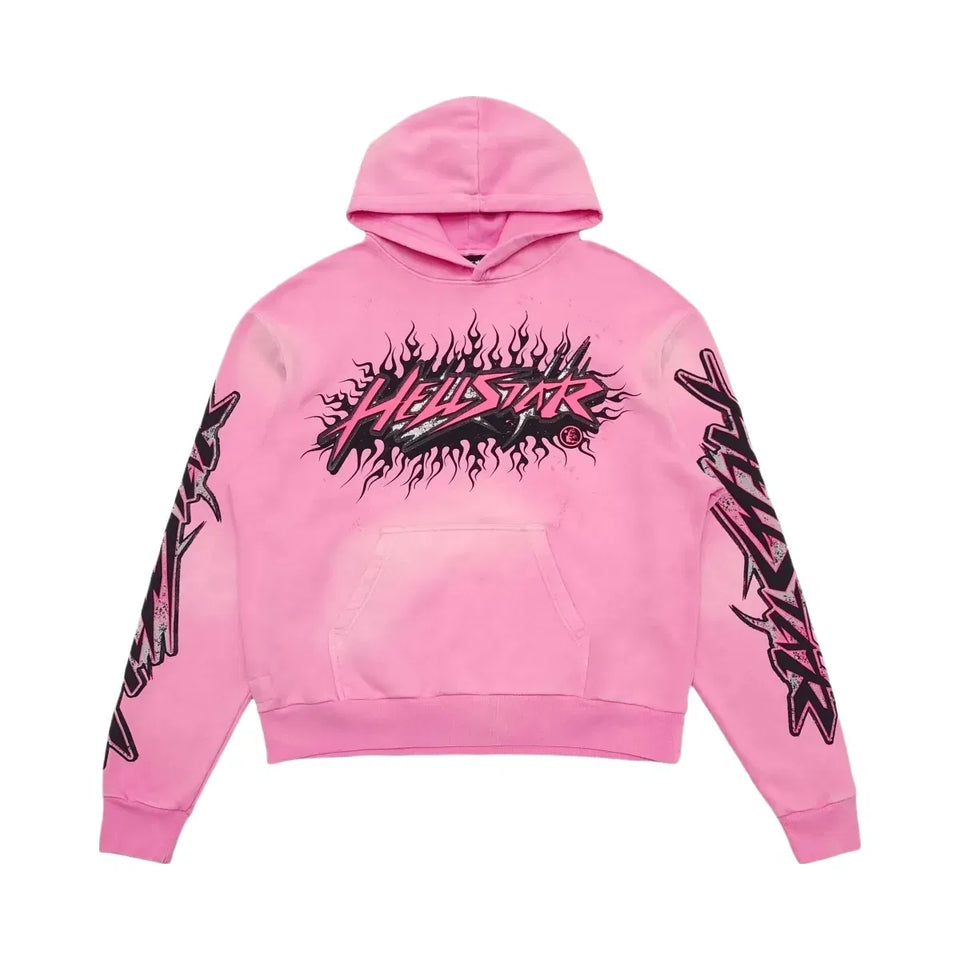 Hellstar Brainwashed Without Brain Hoodie Pink