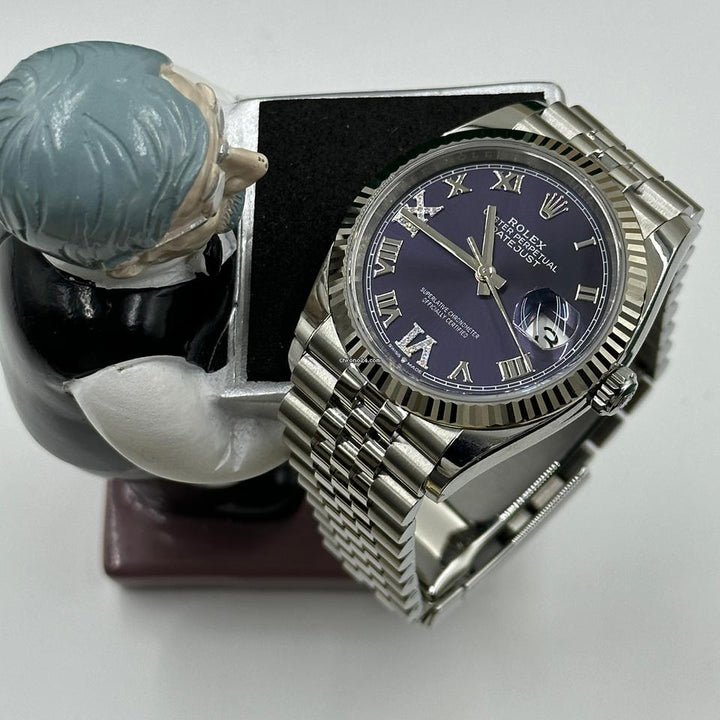 Rolex Datejust 36 126234 Purple Roman VIIX Diamond Dial Jubilee