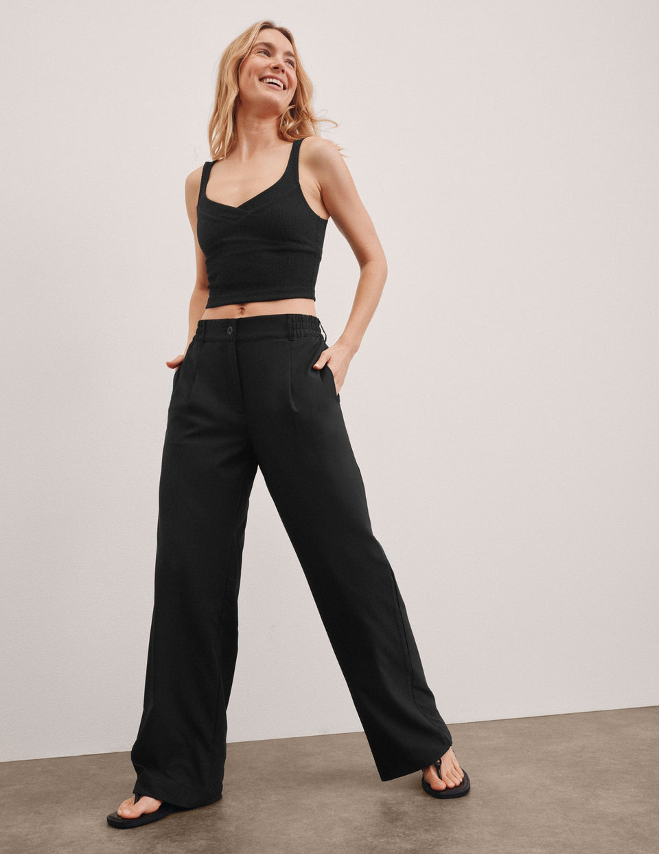 Beyond Yoga Status Wide Leg Trouser 31 Women's