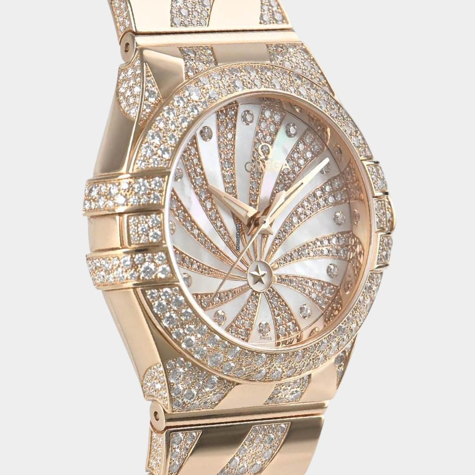 Omega Constellation Ladies Diamonds / Red gold / 31 mm / 123.55.31.20.55.008
