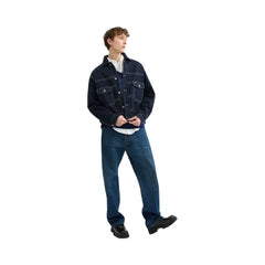Coach Trucker Jacket Navy Blue