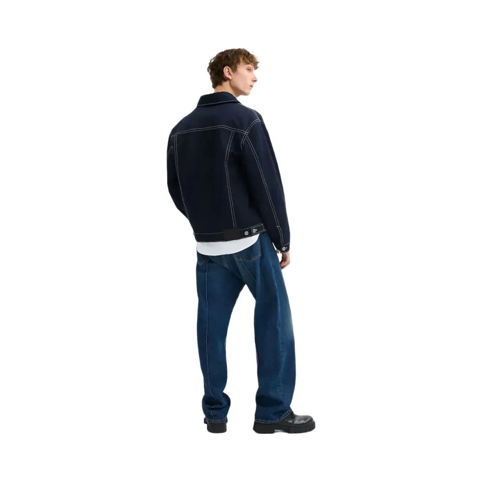 Coach Trucker Jacket Navy Blue
