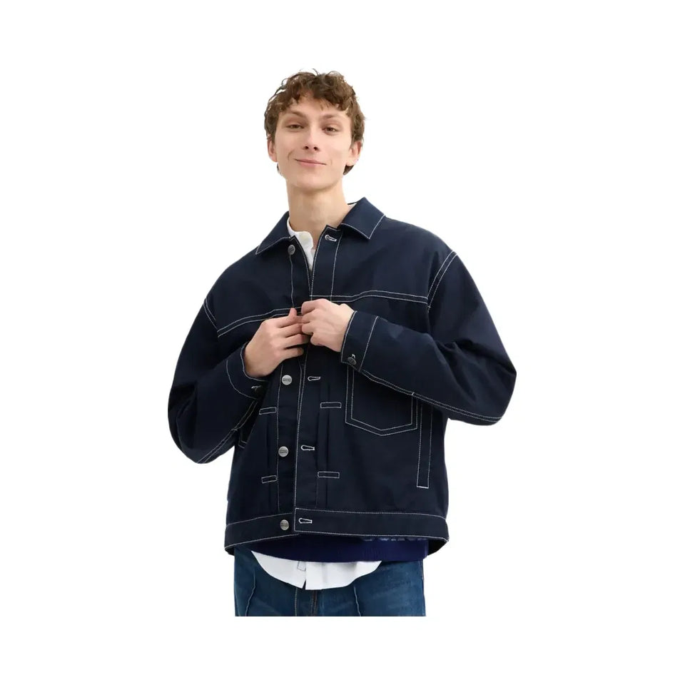 Coach Trucker Jacket Navy Blue
