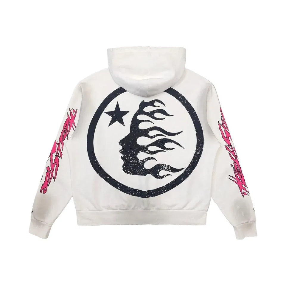Hellstar Records Glitter Zip Up White