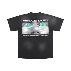 Hellstar Attacks T-Shirt Black Green