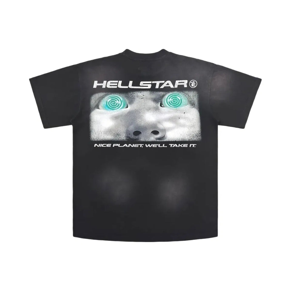Hellstar Attacks T-Shirt Black Green