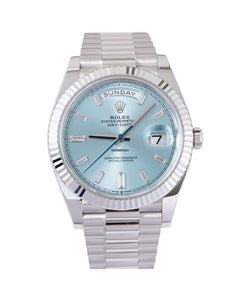 Rolex | Day-Date | 228236 | Platinum | 40 mm | Blue | Automatic