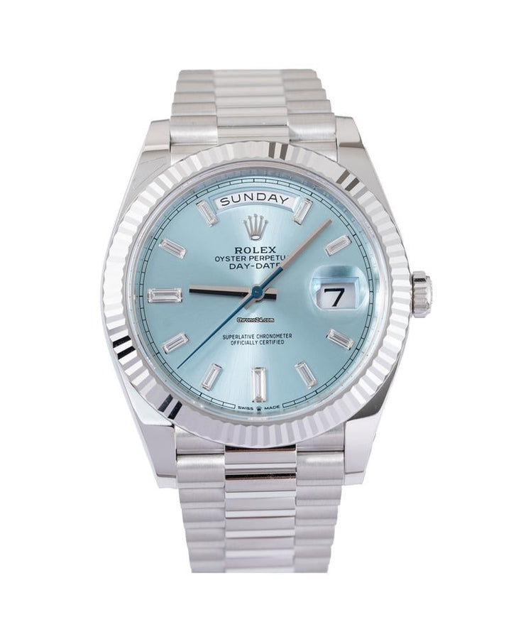 Rolex | Day-Date | 228236 | Platinum | 40 mm | Blue | Automatic