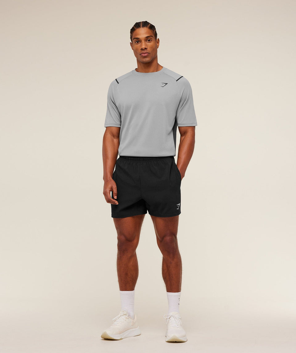Gymshark Arrival Contrast T-Shirt -  Smokey Grey /  Onyx Grey