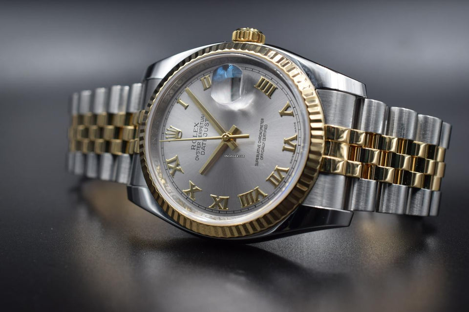 Rolex | Datejust | 116233 | Gold/Steel | 36 mm | Gold/Steel | Grey | Automatic