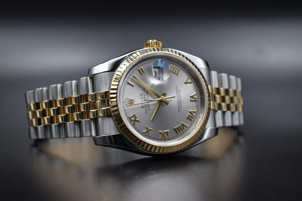 Rolex | Datejust | 116233 | Gold/Steel | 36 mm | Gold/Steel | Grey | Automatic